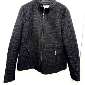 Pendleton Textured Quilted Vest Women’s XL Black Zip Front Minimalis